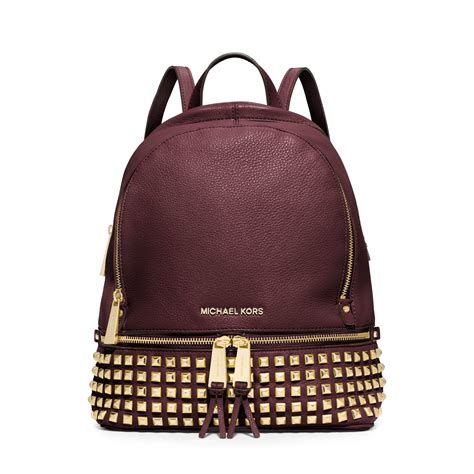 michael kors rhea studded backpack.